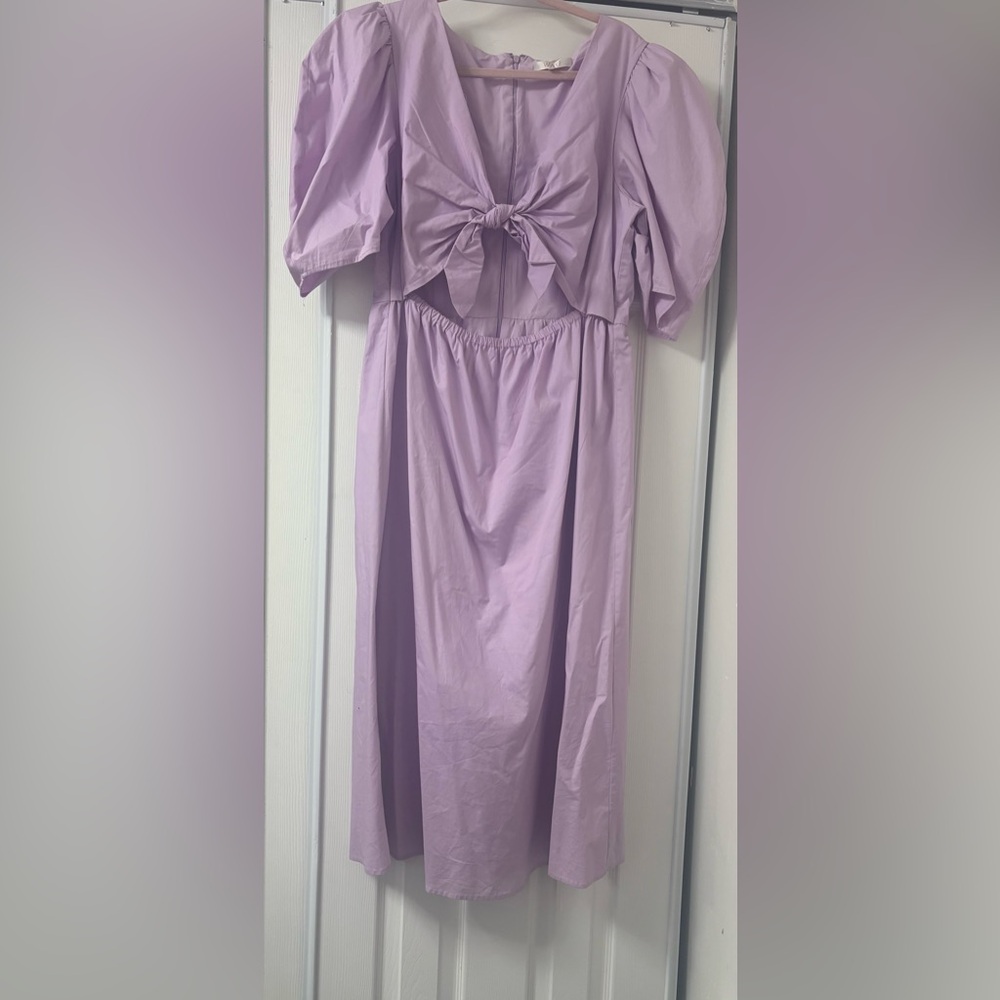 Wayf Light Purple Midi Dress - Picture 4 of 4
